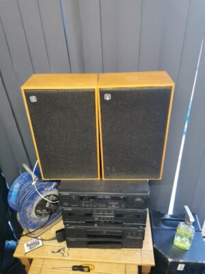 Vintage Mordaunt Short Carnival Bookshelf Speakers