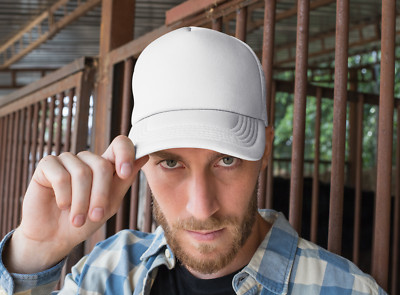   3x Unisex Baseball Cap Weiß   Verstellbar & Atmungsaktiv