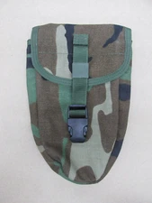 NOS Unused Genuine USMC MOLLE Woodland E-Tool Entrenching Tool Shovel Carrier
