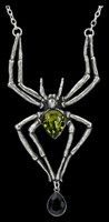 Emerald Venom - Alchemy Gothic Halskette - Gothic Kette Halsschmuck Spinne
