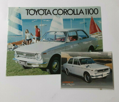 TOYOTA COROLLA 1100 Export Catalog Brochure 1966 Old Goods Super