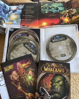 World Of Warcraft 5 Disk Box Set Limited Edition Gatefold Version PC MACCD-ROM  