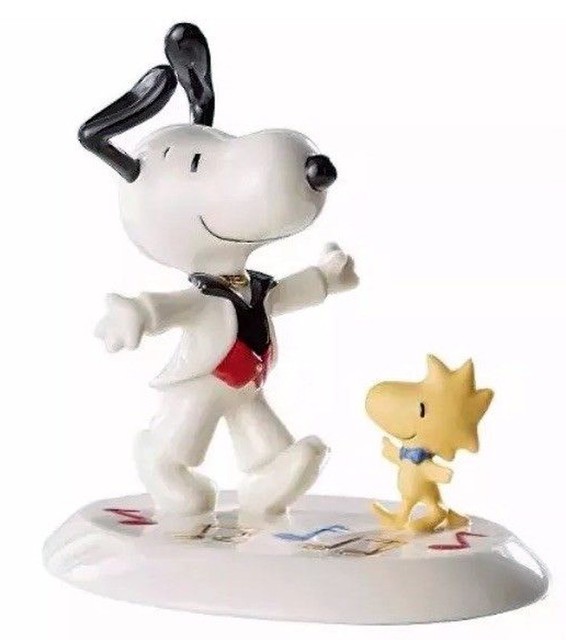 Lenox Peanuts Snoopy Woodstock Born To Boogie Figurine for sale online