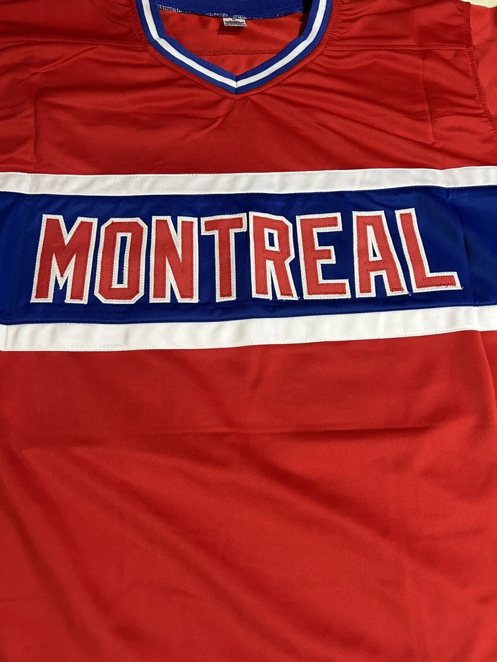 Camiseta deportiva de hockey personalizada autografiada por Stephane Richer JSA talla XL Foto 2 de 2