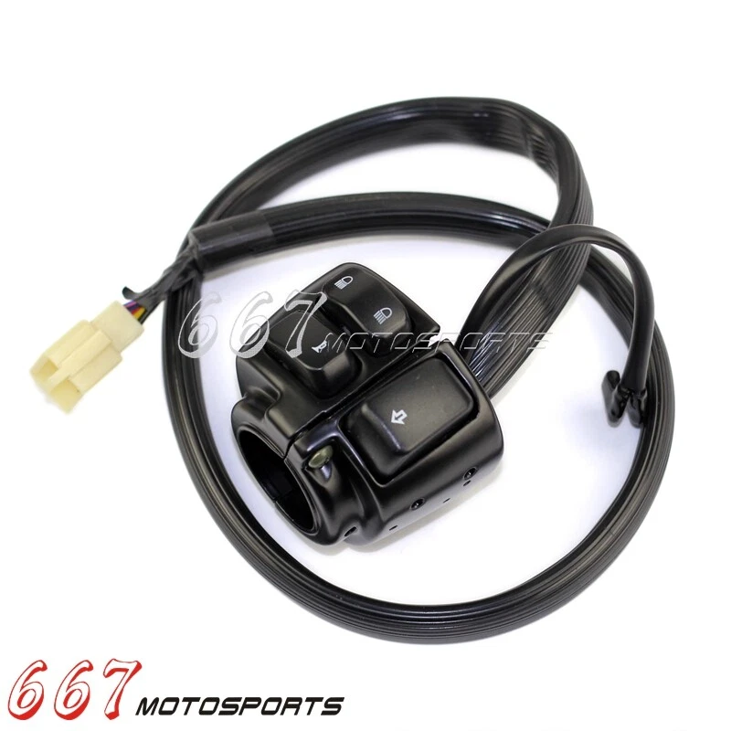 For Harley Dyna Softail Sportster V-ROD 1" Handlebar Control Switches Kit Pair - Image 4 of 4