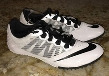 NIKE Zoom Rival S 7 White Black Sprint Track Spikes NEW Mens Sz 9.5 12 13 14