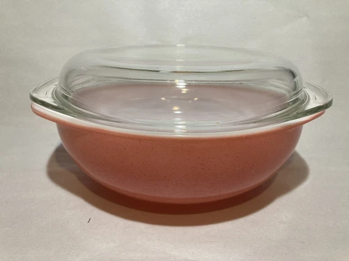 Vintage Pyrex Desert Dawn Pink 024 2qt Casserole With Lid