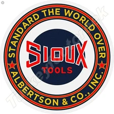 Sioux Tools 11.75" Round Metal Sign