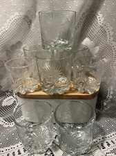 Elegant Modern Russian Cut Crystal Shot Tequila Glasses Set Lot 8 Russia Bar