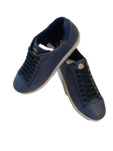 Stefano RICCI Leather Junior Sneaker EAGLE Shoes LOGO Eu 36 Uk 4 Us 4.5 - Picture 2 of 12