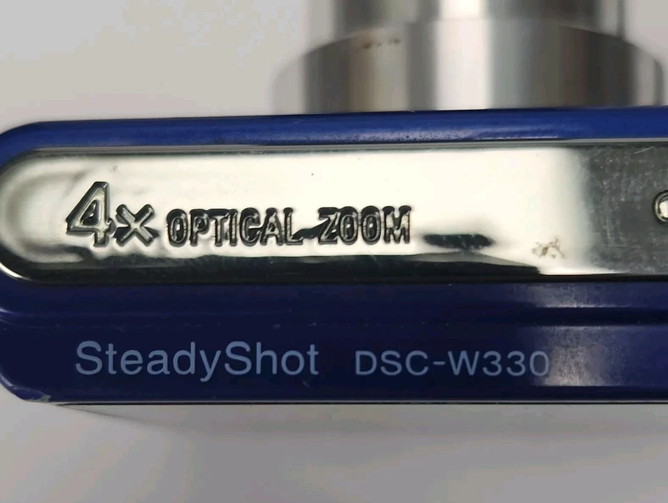 Sony Cyber-shot DSC-W330 14.1MP Digital Camera Electric Blue Tested Working Unit - Image 4 of 4