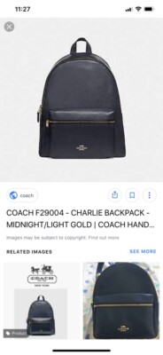 Coach 29004 Charlie Pebble Letter Campus Backpack | eBay display picture 3