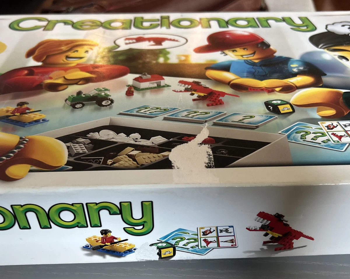 Lego Creationary Board Game Building Set 3844 read No Manual Or