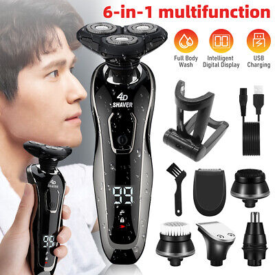 6 En 1 Maquina De Afeitar Electrica Rasuradora Para Hombre Barba USB  Recargable 