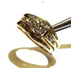 GIA 14k yellow gold 1.05ct round diamond engagement ring & Jacket 5.2g estate 7 — photo 9