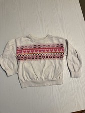 Baby Gap Kids Heart Stripe Pullover Sweater Multi Color Size 4 Years