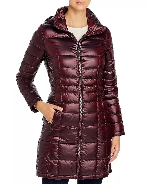 Calvin Klein Down Quilted Hooded Packable Puffer Jacket Coat S