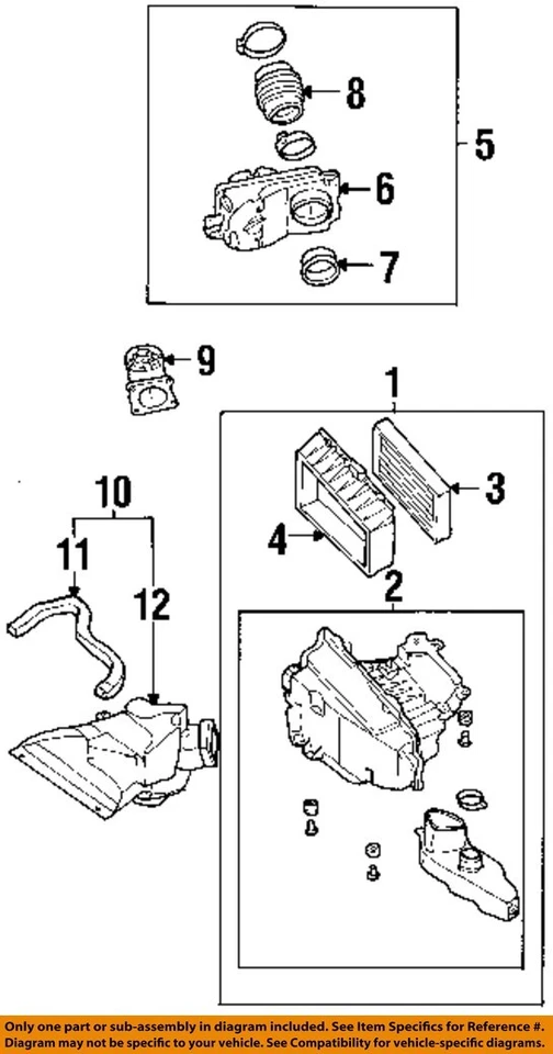 Used Air Cleaner Assembly fits: 2002 Infiniti I35  Grade A - Image 3 of 4