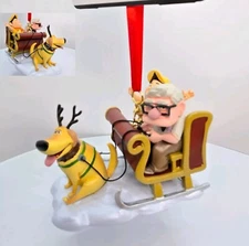 Disney Pixar Up Carl,Russell And Dug Sketchbook Ornament