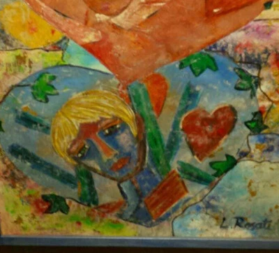 ***ORIGINAL**Leinwand**Öl****In Rahmen**Königskinder" - Bild 1 von 4
