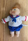 Vintage 1995 Cabbage Patch Mini Baby Doll By Mattel 4 1/2”