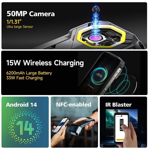 4.7" Ulefone Armor Mini 20T Pro 5G Rugged Smartphones 16G+256GB Thermal Imaging - Picture 9 of 24