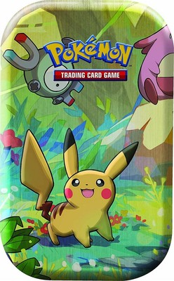Pokémon Kanto Friends Mini Tin Box   Pokemon TCG Pikachu Glumanda Schiggi Evoli