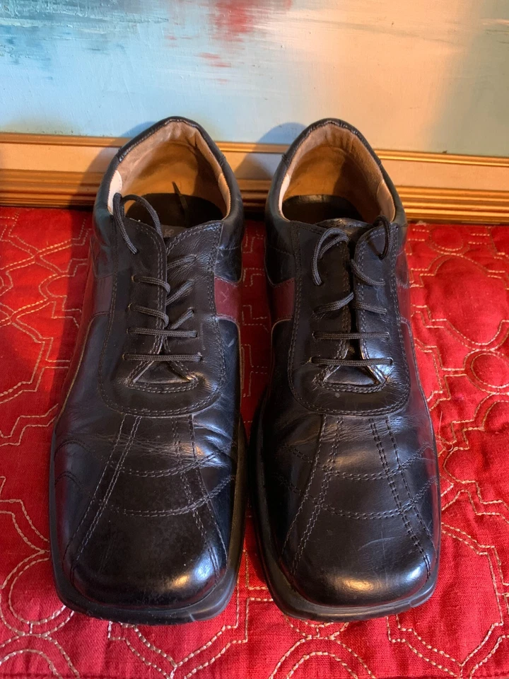 Stanley Blacker 12 M Leather Men's Lace Up Made in Italy Oxford Shoes - Image 2 of 4