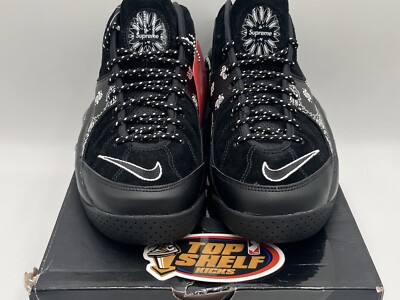 New Nike Air Zoom Flight 95 Sp Supreme Black Size 7 Authentic Rare