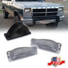 Turn Signal Lights For 91-93 Dodge D250 W250 Clear Lens LH & RH Below Headlamps