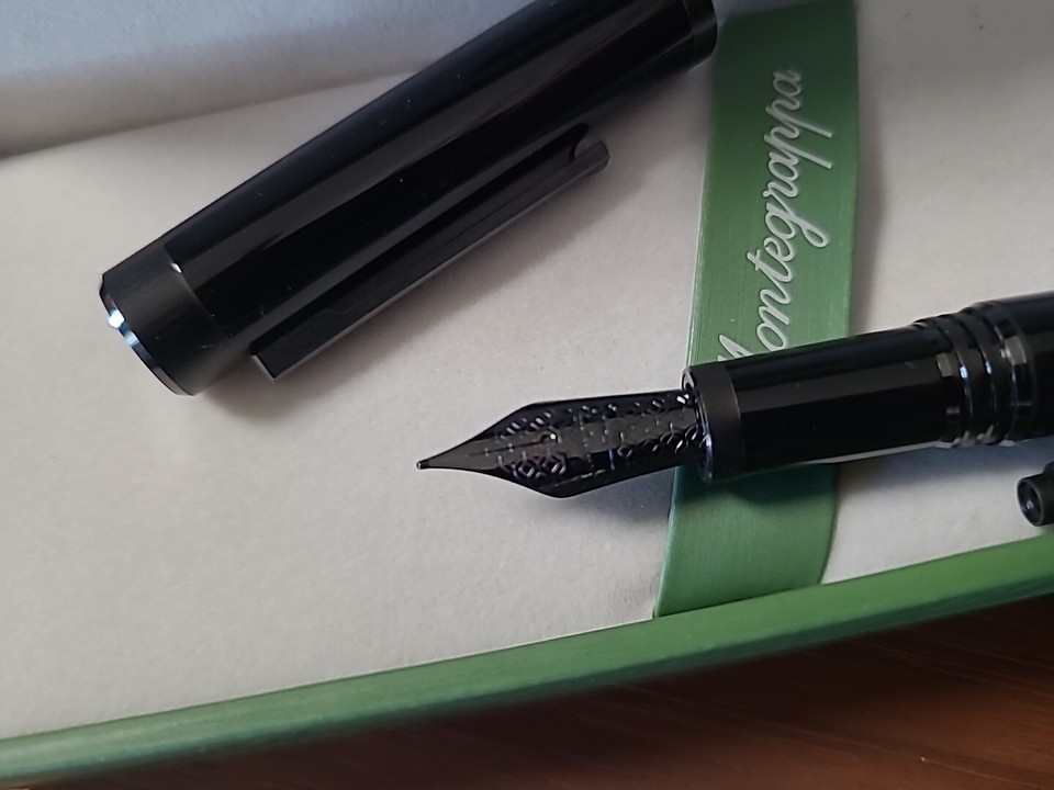 MONTEGRAPPA Zero Fountain Pen M Ultra Black stilografica eBay