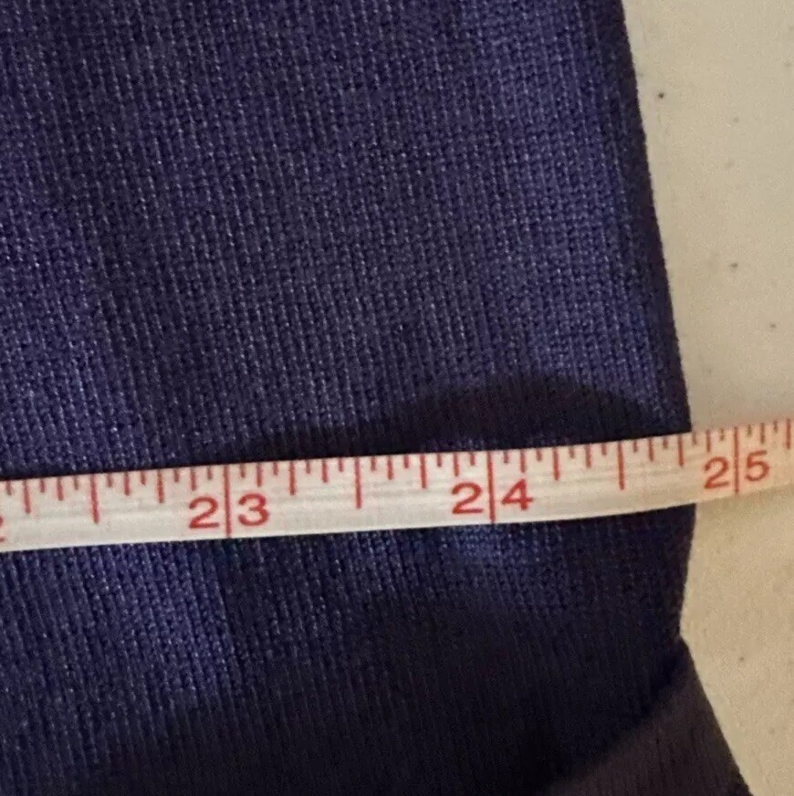 Elana By Tanner Silk Blend Ribbed Knit Turtleneck Top Cobalt Blue Sz 2 See Meas