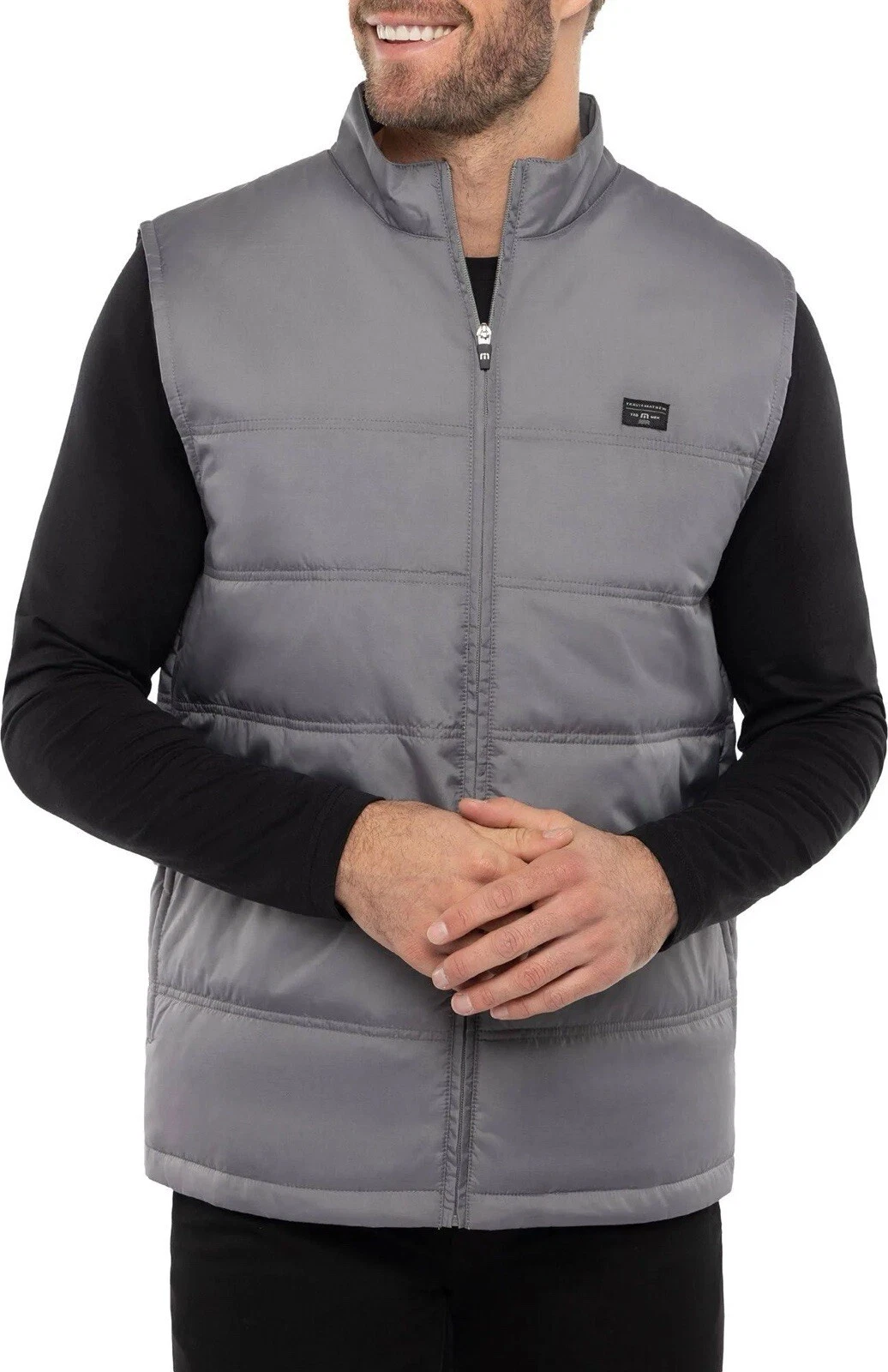 NWT Travis Mathew Mens Cold Heart Lightweight Vest Grey Size S