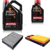 6L Inspektionspaket Set Motul 8100 X-Clean+ 5W-30 MotoröL Sct Filter 11359377