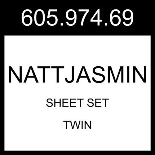 IKEA NATTJASMIN Sheet Set Blue-green Twin 605.974.69 - 第 1/1 張圖片