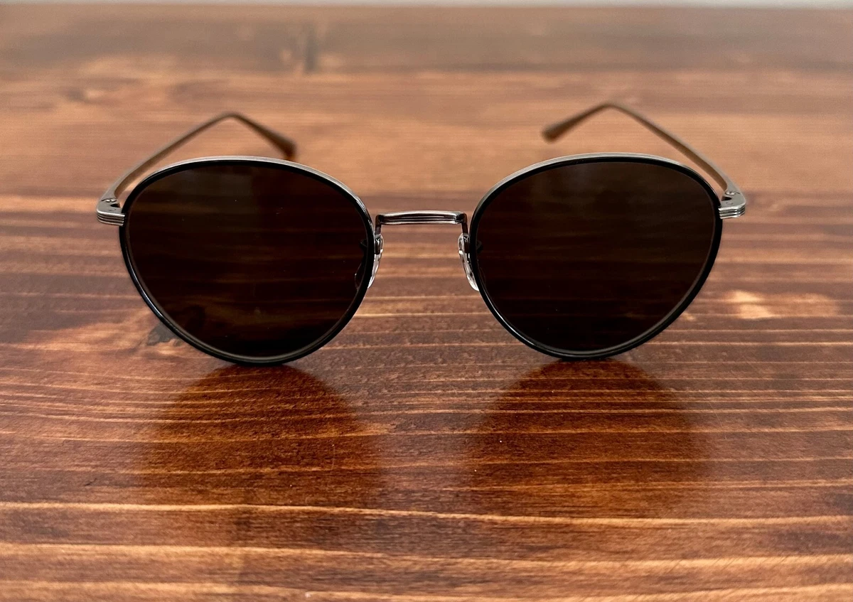 OLIVER PEOPLES SUNGLASSES THE ROW BROWNSTONE 2 PEWTER BLACK BLACK
