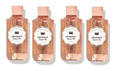 Bath & Body Works Coconut Cream Pie Shower Gel 10 oz - Lot of 4