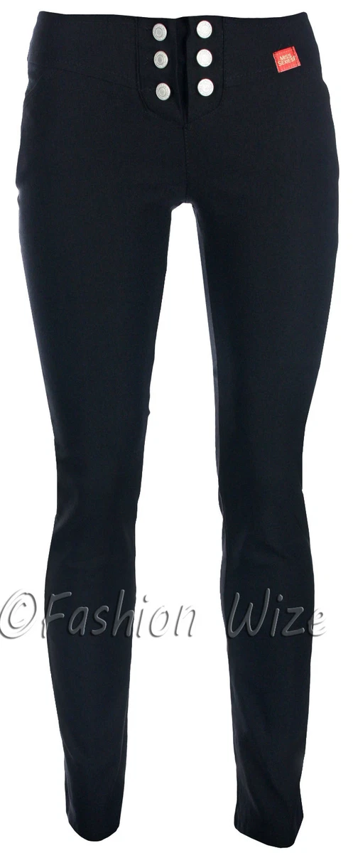 Trousers MISS SIXTY Black size 26 US in Viscose - 40400609