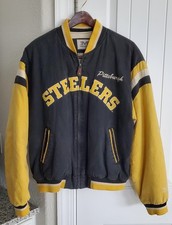 VINTAGE PITTSBURGH STEELERS THROWBACK JACKET by MIRAGE-SUPERBOWLS-SIZE M