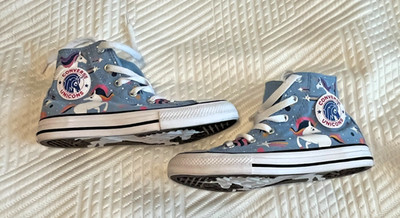 Converse Chuck Taylor All Star Blue Canvas Unicorns High Top Sneakers -Youth 1