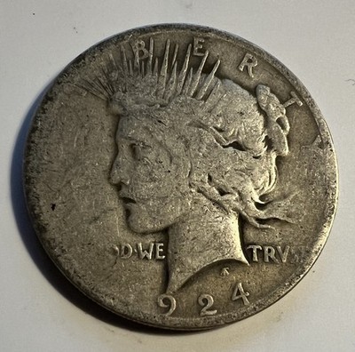 1924- Peace Dollar Silver  