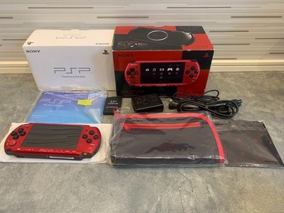 Sony PlayStation Portable 3000 PSP Schwarz Rot Value Pack PSPJ-30026 Exc