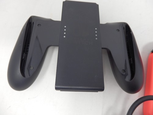 Nintendo Switch Neon Blau Neon Rot Joy-Cons Modell HAC-001 mit Dock Ladegriff - Bild 7 von 11