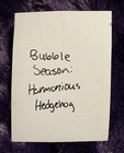 ACEO Art Card Hedgehog Bubbles Cass-A-Nova Original — photo 2