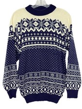 Vintage American Pride Purple Nordic Style Sweater Made in U.S.A. Size M