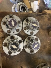 Used Gm Oem 1973-1987 Chevy Truck Rally Wheel Center Caps Set Silverado 5 Lug