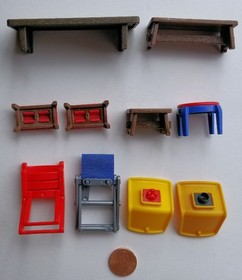 PLAYMOBIL Furniture: Benches/Pick & Choose $1.49-$1.95/Combined Shipping Availab