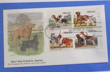 FDC 1984 FLEETWOOD CACHET FDC "MAN'S BEST FRIEND IN AMERICA"  POSTED NY, NY"