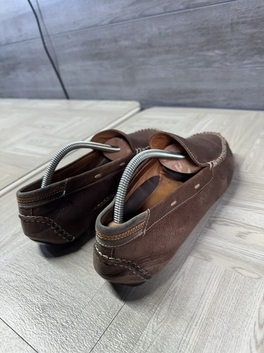 Johnston Murphy Flex Driving Moccasin Loafer Boat Shoe Slip On Men 10.5 Leather - Picture 7 of 15