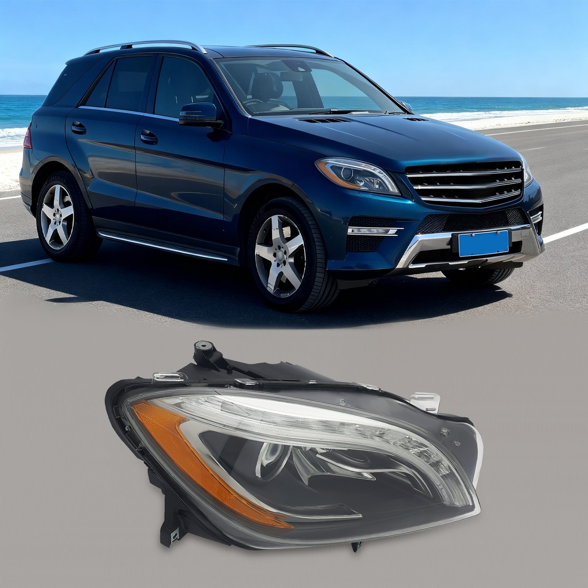 Xenon/HID Headlight For 2012-2015 Mercedes-Benz ML250 ML350